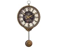 Numeral Large Retro Living Room American Bedroom Pendulum Clock Wall Watch Decorative Swing Silent Clocks Gift Outdoor Farmhouse Patio