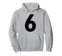 Numeral Number 6 Six Matching Group Team Pullover Hoodie