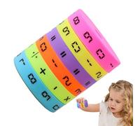 Numeric, Arithmetic Learning Toy, 1.97x1.57 Inch Intelligence Cube with Rotating Build, Sturdy Math Tool, Colorful Cylinder with Logical Design, Educational Accessories for Boys Teens and Girls