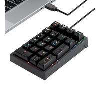 Numeric Keypad - 17 Key Numeric Keypad - Plug In USB Keyboard | Plug-In Wired Number Pad Keyboard Extension | Multi-Function Numpad For PC Laptop Desktop Notebook Accounting Programming Bookkeeping