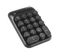 Numeric Keypad 2.4GHz Portable Number Pad Wireless Number Pad with USB Receiver, 18-Key Financial Accounting Number Pad for Laptop, PC, Desktop, Surface Pro, Notebook (Black)