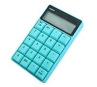 Numeric Keypad for Laptop - USB - Tab Key Feature - Full Size 20 Keys - Big Print Letters - Silent X Type Scissor Keys Blue