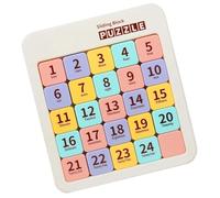 Numeric Logic Slider - Portable Magnetic Tile Challenge Toy for Mind Training | Educational Brain Exercise Board with Smooth Move Pieces Travel Friendly Structure & Learning Play Concept for Students