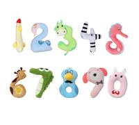 Numeric Plush Doll, 10 Pieces Plush Pendants for Purse, Numbers 0-9, Gift for Girlfriend Wife Friend Daughter Living Room Study Bedroom Shelf Nursery