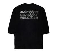Numeric Signature Knit Top - unisex - Maison Margiela - Kids Knitwear - Black - 16 Y - Kids 16 Y