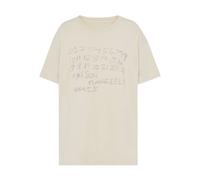 Numerical Cotton T-shirt - female - Maison Margiela - T-Shirts - Beige - S - Tops S