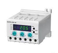 Numerical Power Protector SOPR-3DE with Selectable Output Modes and Accurate Current Display for Low Voltage Motor Systems (30A 220V)