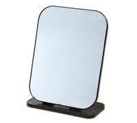 Numjeg Desktop Rotating Makeup Mirror Rectangular Black Tabletop Makeup Desktop Foldable Dormitory Home Bedroom Tabletop Mirrors for Vanity Dresser, Bathroom