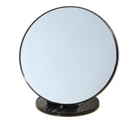 Numjeg Stand Vanity Mirror Round black Desktop Makeup Foldable Dormitory Mirror Home Bedroom Makeup Mirror Tabletop Mirrors for Vanity Dresser, Bathroom