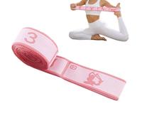 Nummeriertes Widerstandsband For Dehnung & Kraft - Elastisches Fitnessband Aus Polyester-Baumwolle For Yoga, Pilates & Reha | Stretching-Gurt Mit 9 Schlaufen For Home-Workout & Gym, 90 x 4 cm