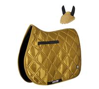 Numnah Double Big Check Jewel / Horse Pad / Horse Saddle Pad (Henna, Cob/Pony)