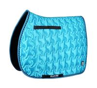 Numnah Ninja Star Saddle Pad / Horse Pad / Horse Saddle Pad + Free Fly Veil (Aqua, Cob/Pony)