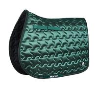 Numnah Ninja Star Saddle Pad / Horse Pad / Horse Saddle Pad + Free Fly Veil (Dark Green, Cob/Pony)
