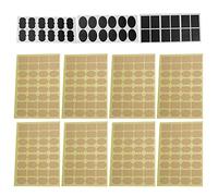 NUMNBE Adhesive Sticker Marking Tags, 292pcs Set, Black and Yellow Labels for Wine Glasses, Coffee, Tea Boxes, Jars, Flower Pots - Durable, Easy to Write, Reusable Organization Solution