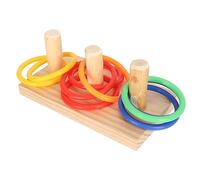 NUMNBE Bird Ring Toy Colorful Interactive Chewing Parrot Puzzle Toy for Lovebird Training Cockatiel Tabletop (Anillo de 7 cm/2.8 pulgadas)
