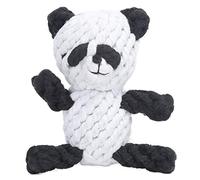 NUMNBE Cartoon Animal Shape Cotton Rope Dog Toy Molar Chewing Pet Tool for Dogs Red Blue Rabbit Blue Bone Elephant Panda (Panda)