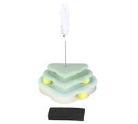 NUMNBE CAT TOY ROLLER INTERACTIVE MENTAL PHYSICAL EXERCISE PUZZLE KITTEN TOYS MATCHA GREEN FOR CATS KITTENS