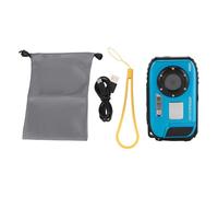 NUMNBE Diving Camera 1080P 48MP Underwater Camera, 5m, 2.4 Inch Colour Screen, 32G Memory Card - Anti Shake, Autofocus, Face Recognition, Ideal for Diving and Snorkelling (Azul)