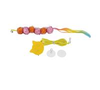 NUMNBE Door Hanging Cat Toy Hanging Door Bouncing Cat Toy to Relieve Boredom and Stress for Play Exercise (Funny Cat Rope and Orange Glitter Caterpillar)