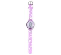 NUMNBE Girls Digital Sport Watches Clear Scale 3D Cartoon Watch with LED Backlight Alarm Clock for 3 to 10 Years Old (Purple)