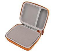 NUMNBE Guitar Pick Holder Case - EVA Storage Bag for 40+ Picks, Mesh Pockets for & Strings, for Musicians on The Go (Brown)