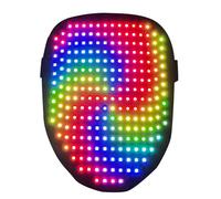 NUMNBE LED Luminous Facemask, Light - up Costume Mask with Gesture Sensing, 25 Dynamic and Static Patterns, USB Rechargeable - Eye - Protection Design, Long Battery Life, Perfect for