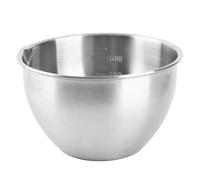NUMNBE Mixing Bowl 304 Stainless Steel, Dishwasher and Refrigerator Safe, Thick Durable Serving Bowl with Scale for Salad and Baking - Rust Proof, Easy to Clean, Multi - Use Kitchen (C)