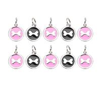 NUMNBE Pet Bone Type Identity Neck Hanging Tag Metal Compact Cute Label Cats Dogs for Prevent Pets Lost