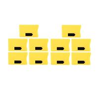 NUMNBE RFID Blocking Card Holder, Ultra Thin Theft Protection Card Protector 10PCS Yellow - Secure Personal Information, Slim ABS Design, Ideal for Travel and Daily Use (Yellow)