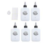 NUMNBE Small Oil Dispenser Bottle 120ml, 5pcs Leak Proof Portable Squeeze Bottles with Twist Lid - Compact Design, HDPE Plastic, Ideal for Camping and Outdoor Use