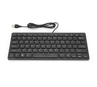 NUMNBE USB Wired Keyboard Portable 78 Keys Mini Desktop Laptop Keyboard for Home Officeausb wired keyboard - portable 78 keys ultra thin design for home office use, low noise a