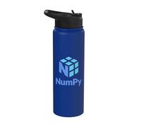 NumPy - Python Library for Software Developers, Programmers Stainless Steel Insulated Water Bottle