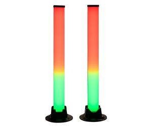 Numskull Desktop LED Light Bars with RGB Lighting - Colour Changing Ambient Gaming Lights via Bluetooth or Remote Control for Xbox, PlayStation, PC, Switch, Multi-Platform Compatibility