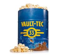 Numskull Fallout TV Vault-Themed Popcorn Bucket, Amazon Exclusive, Fan Gift | Vault themed tin snack container. Amazon exclusive. For Fallout TV series fans, collectors, and gift buyers.