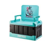 Numskull Fortnite 2-in-1 Toy Storage Box & Folding Chair - Gaming Accessory Organizer with lid and handles for Family Rooms, Official Fortnite Merchandise