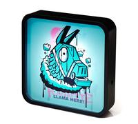 Numskull Fortnite Acrylic LED Light Box Lamp - Official Llama LED Light, Desk or Wall-Mounted, USB or Battery Powered, 8.7” Tall