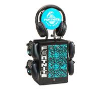 Numskull Official Fortnite Good Game Gaming Locker & Storage Stand - Holds 10 Games/DVDs, 4 Controllers, Headset, and Accessories - Compact Gaming Organizer