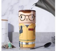 CosCups by Numskull Ghostbusters Egon Spengler Ceramic Mug Gift with Rubber Sleeve 400ml - Official Ghostbusters Merchandise