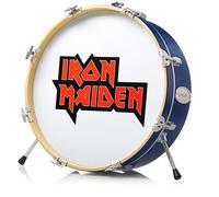 Numskull Iron Maiden Logo 3D Drum Lamp - Desk Lamp for Bedroom, Office, Home, Study, Work - Official Iron Maiden Merchandise
