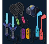Numskull Nintendo Switch Sports Pack Mega Bundle - Designed For Console Users - Golf Clubs, Arm Bands, Rackets And More - Gamer Controller Accessory