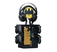 Numskull Official Batman Gaming Accessory Locker & Storage Stand - Holds 10 Games/DVDs, 4 Controllers, Headset, and Accessories - Durable & Compact Organizer - Official Batman Merchandise