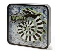 Numskull Official Beetlejuice Acrylic Logo Desk Lamp Wall Light for Bedroom, Office, Home, Study, Work - Official Beetlejuice Merchandise, Blue