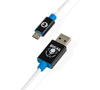 Numskull Official Call of Duty Warzone USB Cable Blue Flow LED Cable 1.5m - Fast Charging Lead - Compatible with PlayStation 4, Xbox One Controller