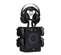 Numskull Official Destiny Gaming Accessory Locker & Storage Stand - Holds 10 Games/DVDs, 4 Controllers, Headset, and Accessories - Durable & Compact Organizer - Official Destiny 2 Merchandise