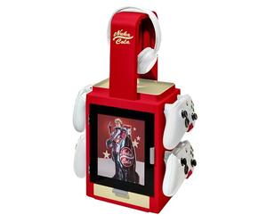 Numskull Official Fallout Nuka Cola LED Light Gaming Locker, Controller Holder & Headset Stand for PS4/PS5 & Xbox Series X|S - Multiple LED Lighting Settings - Official Fallout Merchandise
