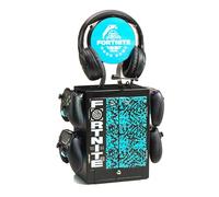 Numskull Official Fortnite Good Game Gaming Locker & Storage Stand - Holds 10 Games/DVDs, 4 Controllers, Headset, and Accessories - Compact Gaming Organizer