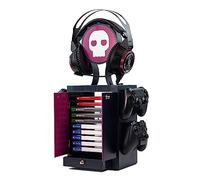 Numskull Official Gaming Accessory Locker & Storage Stand - Holds 10 Games/DVDs, 4 Controllers, Headset, and Accessories - Durable & Compact Organizer