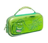 Numskull Official Ghostbusters Slimer Hard Shell Travel Case for Nintendo Switch and OLED Model 2021 Console - Fits 10 Games and Switch Accessories