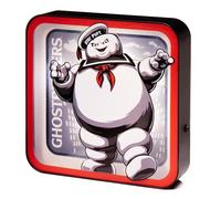 Numskull Official Ghostbusters Stay Puft Acrylic Logo Desk Lamp Wall Light for Bedroom, Office, Home, Study, Work - Official Ghostbusters Merchandise, Yellow