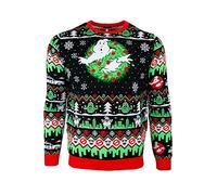 Numskull Official Ghostbusters Unisex Knitted Jumper, Small - Ugly Novelty Christmas Sweater Gift
